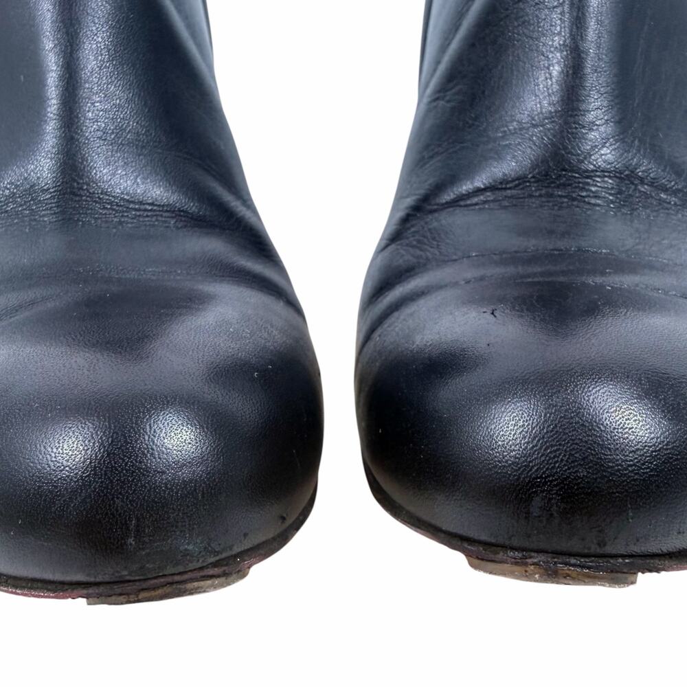 Christian Louboutin Belle 85 Calf Leather Ankle Boots Black Size 39 - Picture 6 of 13